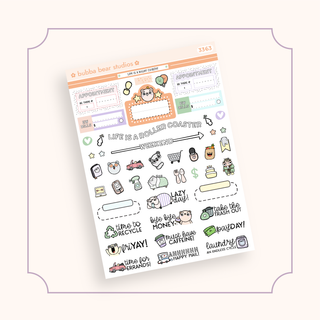 VERTICAL - Life Is A Roller Coaster VERTICAL Page 3 - Icons Bubba Bear Studios VERTICAL - Life Is A Roller Coaster Stickers