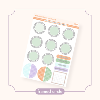 VERTICAL - Life Is A Roller Coaster BBS Planner - ARCHED VERTICAL ADD-ON - Framed Circle Bubba Bear Studios VERTICAL - Life Is A Roller Coaster Stickers