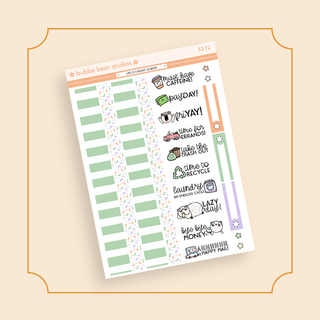 MINI - Life is a Roller Coaster Page 3 - Washi and Text Bubba Bear Studios MINI - Life is a Roller Coaster Stickers