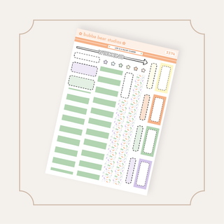 HOBONICHI COUSIN - Life is a Roller Coaster Page 2 - Washi + Boxes Bubba Bear Studios HOBONICHI COUSIN - Life is a Roller Coaster Stickers