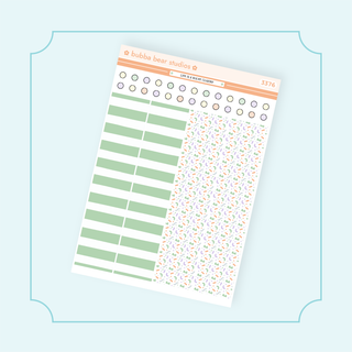 Hobonichi Cousin DAILY - Life is a Roller Coaster Page 2 - Washi + Checklist Circles Bubba Bear Studios Hobonichi Cousin DAILY - Life is a Roller Coaster Stickers