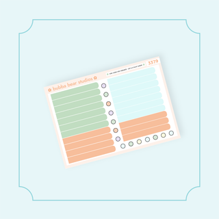 Hobonichi Cousin DAILY - Life is a Roller Coaster Bubba Bear Studios Hobonichi Cousin DAILY - Life is a Roller Coaster Stickers