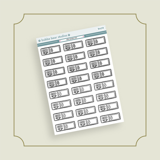 ATM Doodled Boxes Minimal Bubba Bear Studios ATM Doodled Boxes Stickers