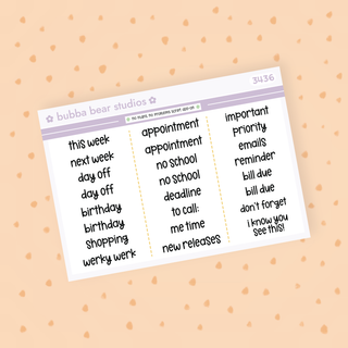 VERTICAL - No Plans, No Problems Bubba Bear Studios VERTICAL - No Plans, No Problems Stickers