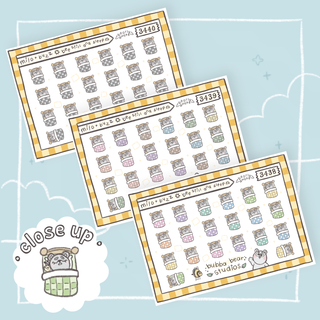 Milo + Buzz || Bee Still & Sleep Buy All (Set of 3) Bubba Bear Studios Milo + Buzz || Bee Still & Sleep Stickers