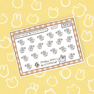 Milo + Buzz || Checklist Champ Bubba Bear Studios Milo + Buzz || Checklist Champ Stickers