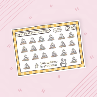 Koko + Pip || Plans? I Got This! Colorful Bubba Bear Studios Koko + Pip || Plans? I Got This! Stickers