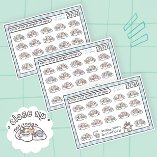 Tater + Twist || Maybe, Not Today Buy All (Set of 3) Bubba Bear Studios Tater + Twist || Maybe, Not Today Stickers