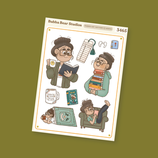 Reading > Everything || Girl Deco Sheet