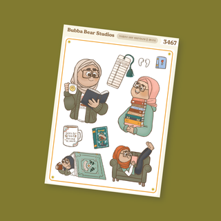 Reading > Everything || Girl Deco Sheet