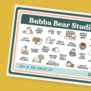 Boo || Fall Bucket List