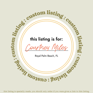 Custom Text Listing for Courtney Miles Bubba Bear Studios Custom Text Listing for Courtney Miles Stickers