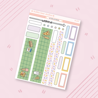 HOBONICHI COUSIN - No Plans, No Problems Page 2 - Washi + Boxes Bubba Bear Studios HOBONICHI COUSIN - No Plans, No Problems Stickers