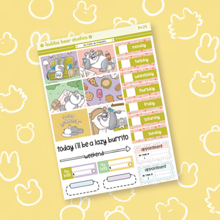 MINI - No Plans, No Problems Page 1 - Deco and Date Covers Bubba Bear Studios MINI - No Plans, No Problems Stickers