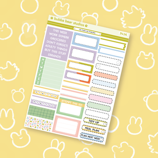 MINI - No Plans, No Problems Page 2 - Boxes and Headers Bubba Bear Studios MINI - No Plans, No Problems Stickers