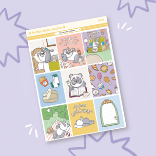 VERTICAL - No Plans, No Problems VERTICAL Page 1 - Full Boxes Bubba Bear Studios VERTICAL - No Plans, No Problems Stickers