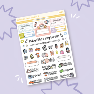 VERTICAL - No Plans, No Problems VERTICAL Page 3 - Icons Bubba Bear Studios VERTICAL - No Plans, No Problems Stickers