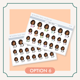 Mona 6 Bubba Bear Studios Mona Stickers