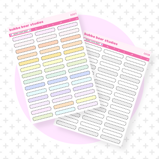 Dashed Eighth Boxes Bubba Bear Studios Dashed Eighth Boxes