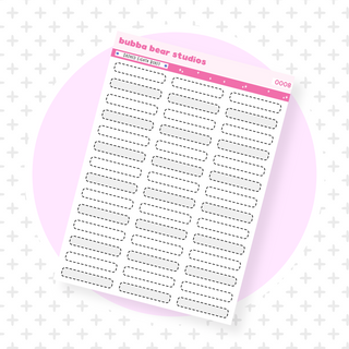 Dashed Eighth Boxes Minimal Bubba Bear Studios Dashed Eighth Boxes