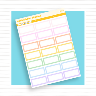 Solid Third Boxes Colorful Bubba Bear Studios Solid Third Boxes