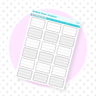 Dashed Lined Half Boxes Minimal Bubba Bear Studios Dashed Lined Half Boxes