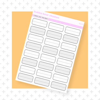 Dashed Lined Third Boxes Minimal Bubba Bear Studios Dashed Lined Third Boxes