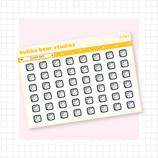 Weather Cubes Cloudy Days Bubba Bear Studios Weather Cubes