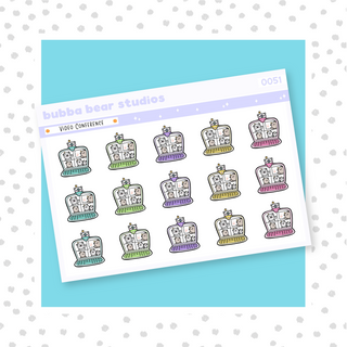 Video Conference Colorful Bubba Bear Studios Video Conference