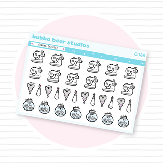 Sewing Sampler Minimal Bubba Bear Studios Sewing Sampler