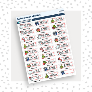 Christmas Countdown 25 Day Countdown Bubba Bear Studios Christmas Countdown