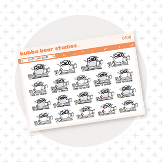 Study Time Bears Minimal Bubba Bear Studios Study Time Bears