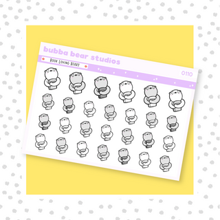 Book Loving Bears Minimal Bubba Bear Studios Book Loving Bears