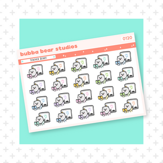 Teacher Bears Colorful Bubba Bear Studios Teacher Bears