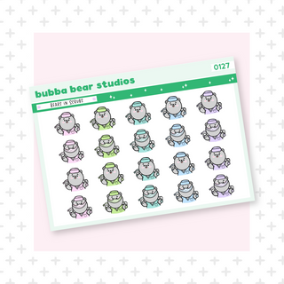 Bears in Scrubs Colorful Bubba Bear Studios Bears in Scrubs