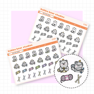 Knitting Bears Buy All (Set of 2) Bubba Bear Studios Knitting Bears