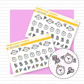 Cross-Stitch Bears Buy All (Set of 2) Bubba Bear Studios Cross-Stitch Bears