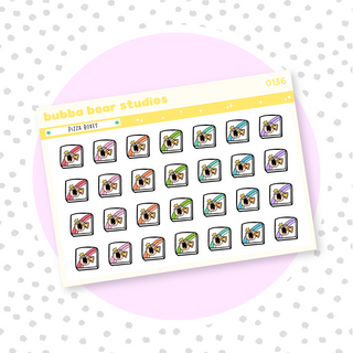 Pizza Boxes Colorful Bubba Bear Studios Pizza Boxes