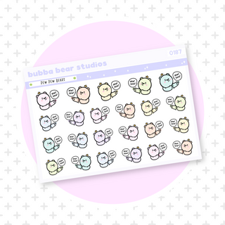 Pew Pew Bears Colorful Bubba Bear Studios Pew Pew Bears