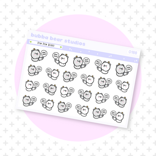 Pew Pew Bears Minimal Bubba Bear Studios Pew Pew Bears