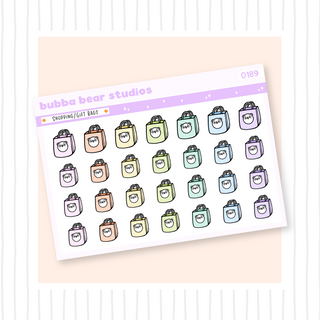 Shopping/Gift Bags Colorful Bubba Bear Studios Shopping/Gift Bags