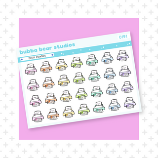 Derpy Printers Colorful Bubba Bear Studios Derpy Printers