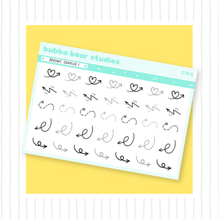 Arrows: Sampler I Minimal Bubba Bear Studios Arrows: Sampler I