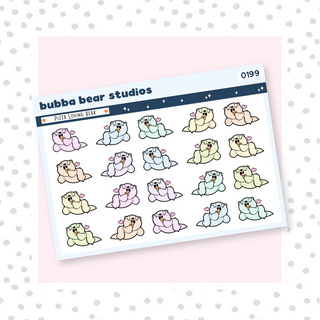 Pizza Loving Bears Colorful Bubba Bear Studios Pizza Loving Bears