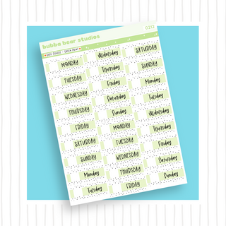 Date Covers Print Green Bubba Bear Studios Date Covers
