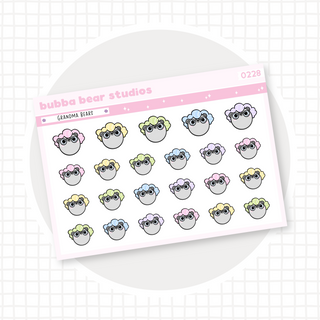 Grandma Bears Colorful Bubba Bear Studios Grandma Bears