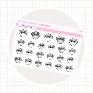 Grandma Bears Minimal Bubba Bear Studios Grandma Bears