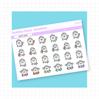 Nurse Bears Colorful Bubba Bear Studios Nurse Bears