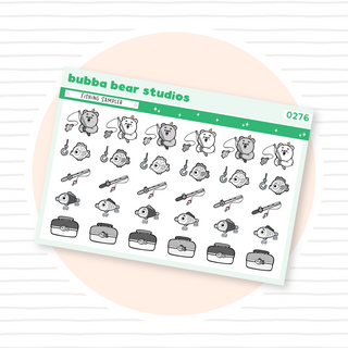 Fishing Sampler Minimal Bubba Bear Studios Fishing Sampler