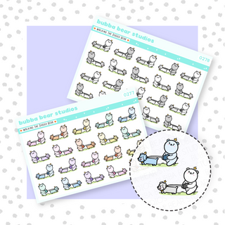 Walking the Doggo Bears Buy All (Set of 2) Bubba Bear Studios Walking the Doggo Bears